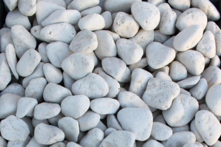 Белая галька галтовка (20-40 мм.)  купить в Иркутске от производителя, без посредников